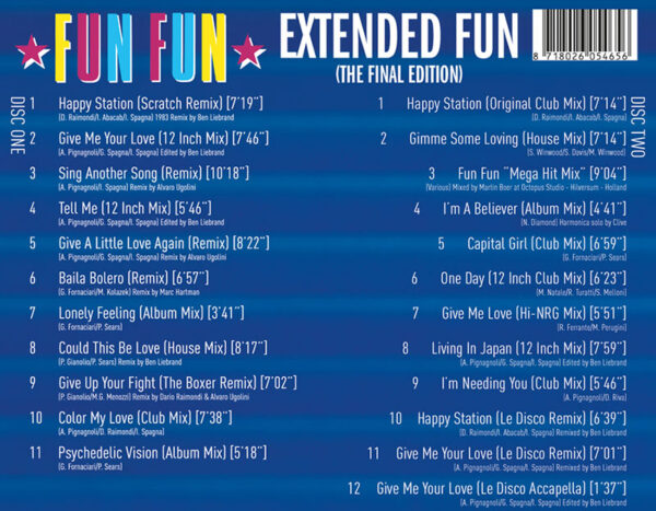 Fun Fun - Extended Fun tracklisting